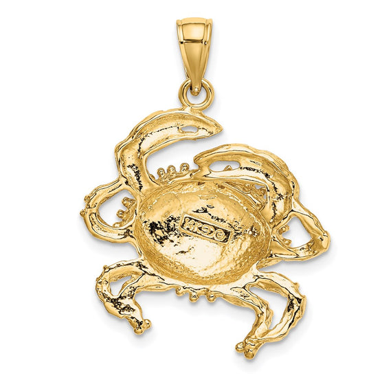 Gold Polished Crab Pendants