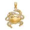 Gold Polished Crab Pendants