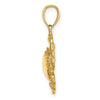 Gold Polished Crab Pendants