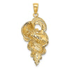 Gold Polished Sea Shell Pendants