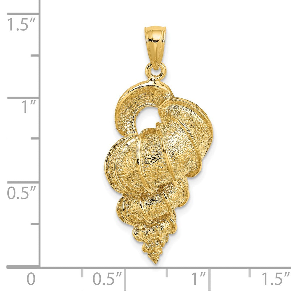 Gold Polished Sea Shell Pendants