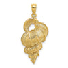 Gold Polished Sea Shell Pendants