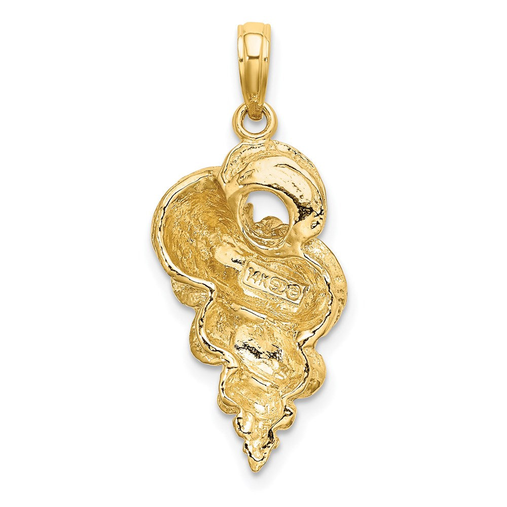 Gold Polished Sea Shell Pendants