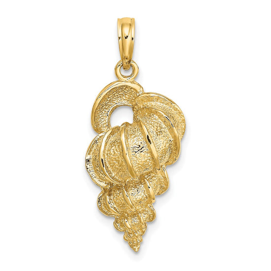 Gold Polished Sea Shell Pendants