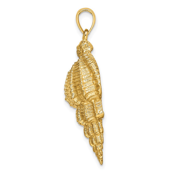 Gold Polished Sea Shell Pendants