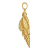 Gold Polished Sea Shell Pendants