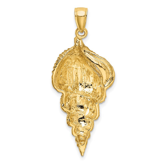 Gold Polished Sea Shell Pendants