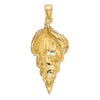 Gold Polished Sea Shell Pendants