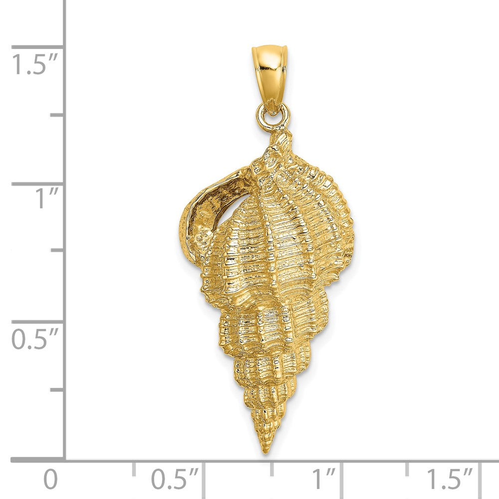 Gold Polished Sea Shell Pendants