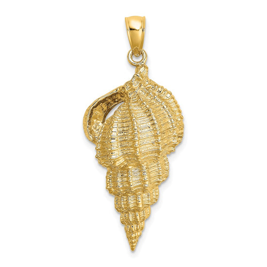 Gold Polished Sea Shell Pendants