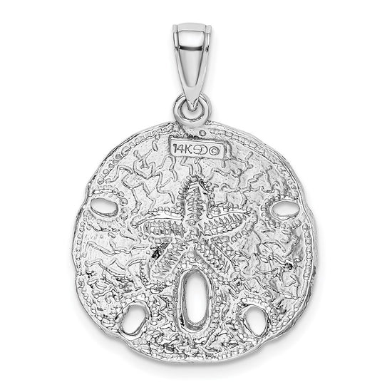 Gold Polished Sand Dollar Pendants