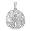 Gold Polished Sand Dollar Pendants