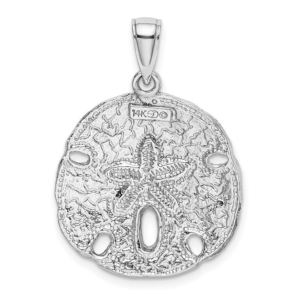 Gold Polished Sand Dollar Pendants