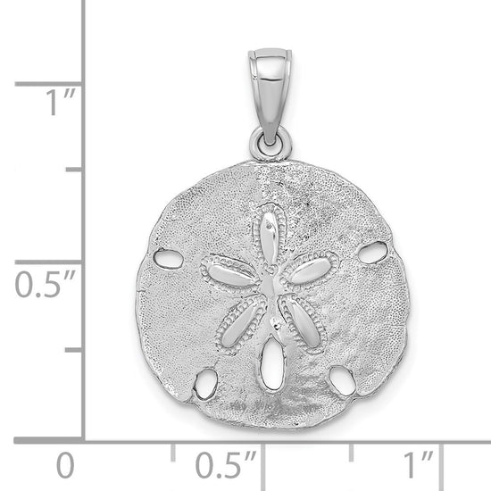 Gold Polished Sand Dollar Pendants