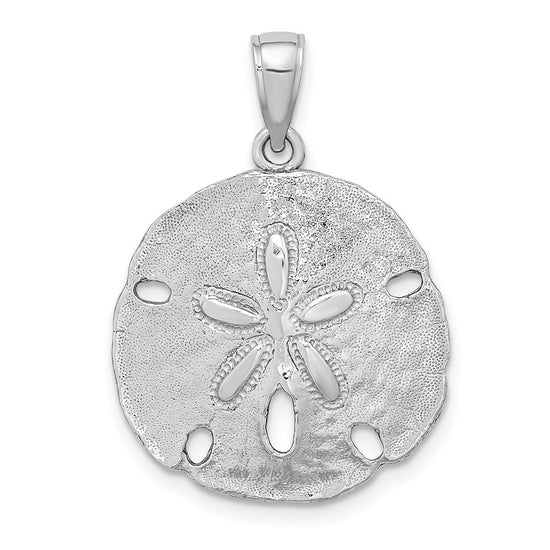 Gold Polished Sand Dollar Pendants
