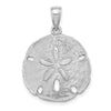 Gold Polished Sand Dollar Pendants