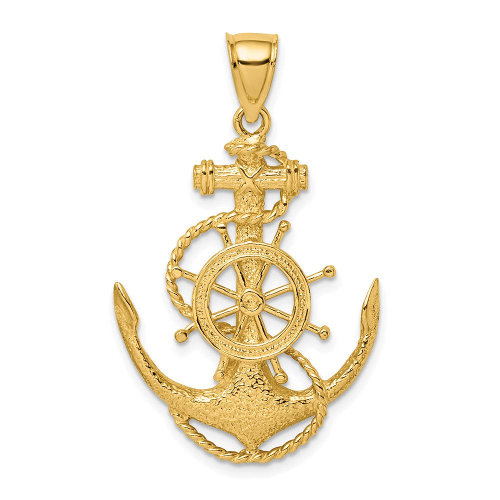Gold Polished Anchor Pendants