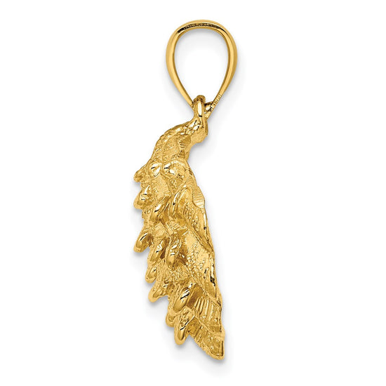 Gold Polished Sea Shell Pendants