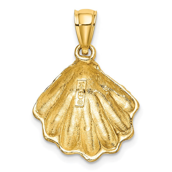 Gold Polished Sea Shell Pendants
