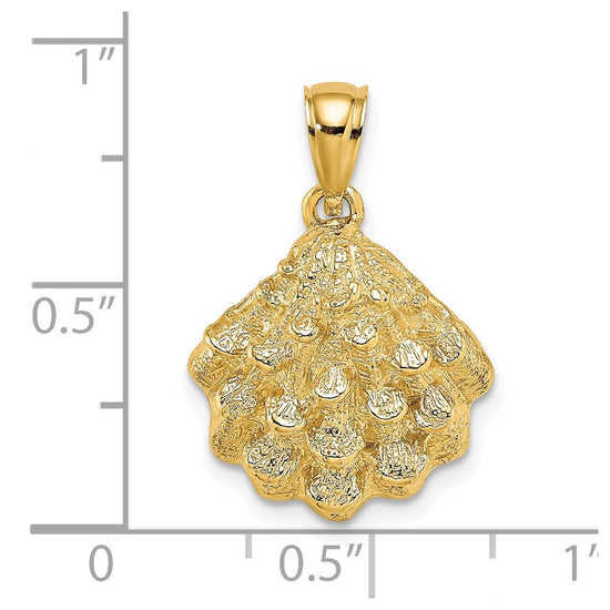 Gold Polished Sea Shell Pendants