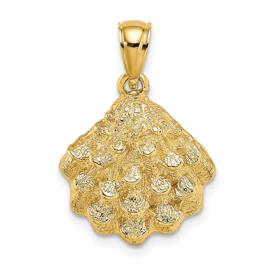 Gold Polished Sea Shell Pendants
