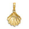 Gold Polished Sea Shell Pendants