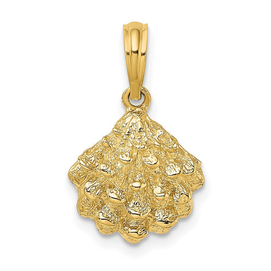 Gold Polished Sea Shell Pendants