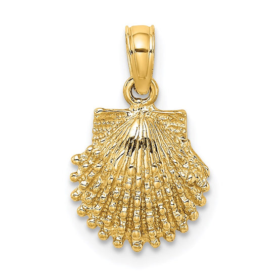 Gold Polished Sea Shell Pendants