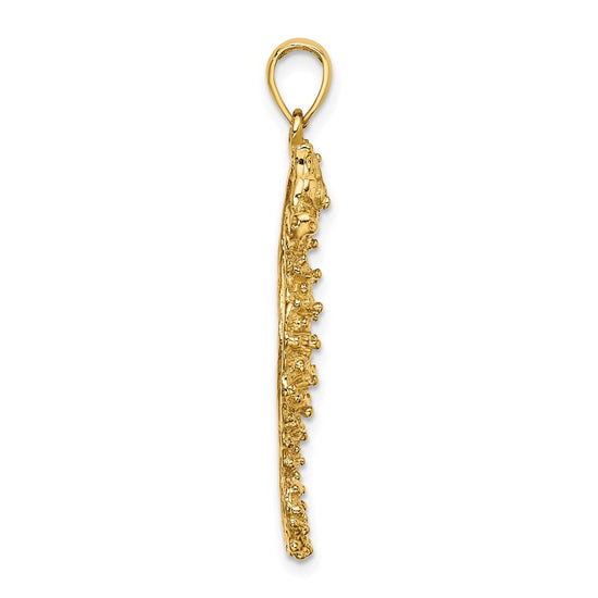Gold Polished Seahorse Pendants