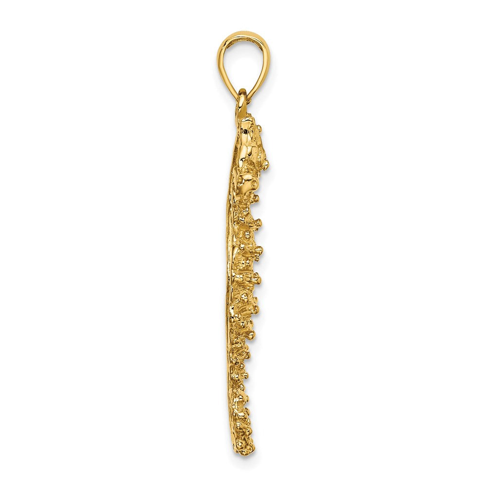 Gold Polished Seahorse Pendants