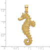 Gold Polished Seahorse Pendants