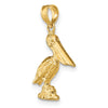 Gold Polished Pelican Pendants