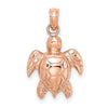 Gold Polished Turtle Pendants