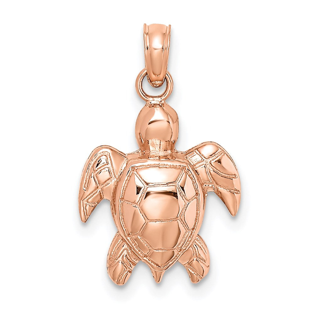 Gold Polished Turtle Pendants