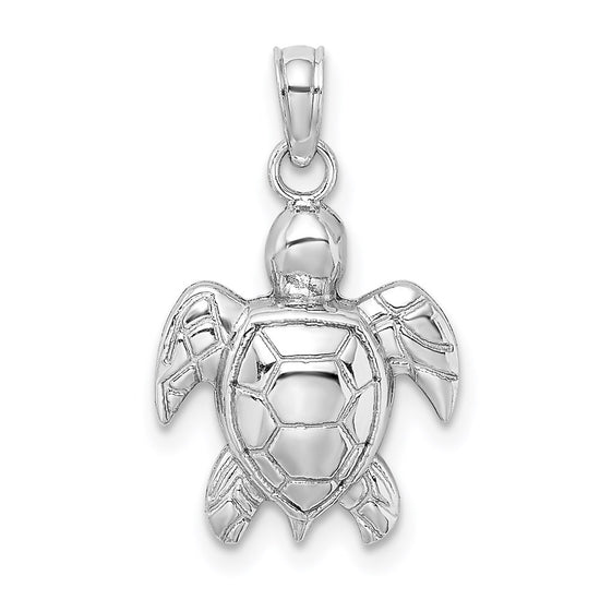 Gold Polished Turtle Pendants