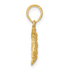 14K Textured Crab Charm