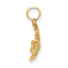 Gold Polished Fish Pendants