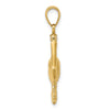 14K 3-D Pelican Standing Charm