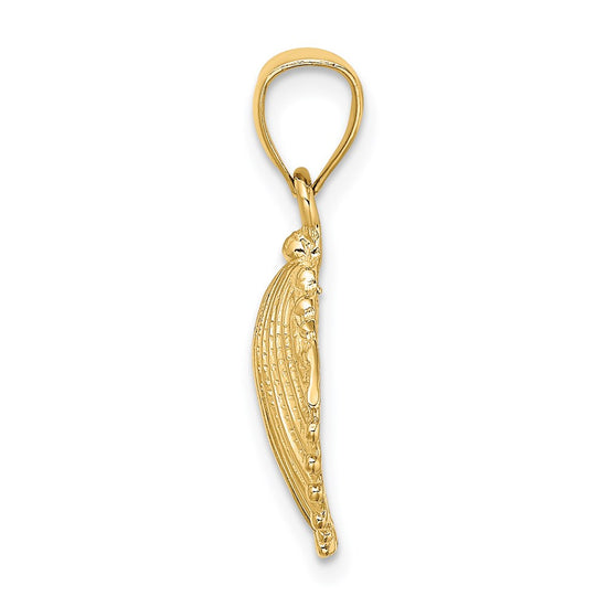 Gold Polished Sea Shell Pendants