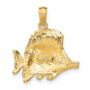 Gold Polished Fish Pendants
