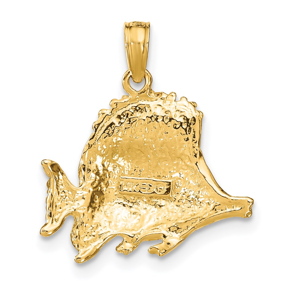 Gold Polished Fish Pendants