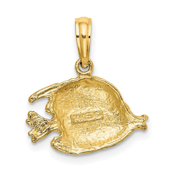 Gold Polished Fish Pendants