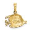 Gold Polished Fish Pendants