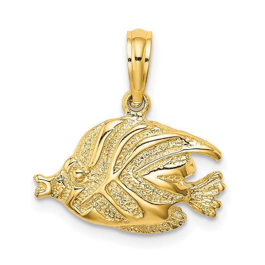 Gold Polished Fish Pendants