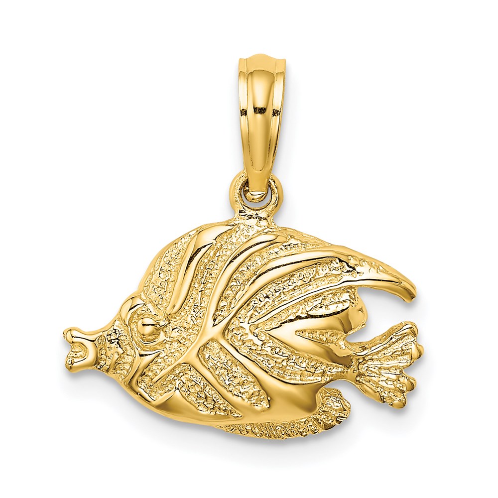 Gold Polished Fish Pendants