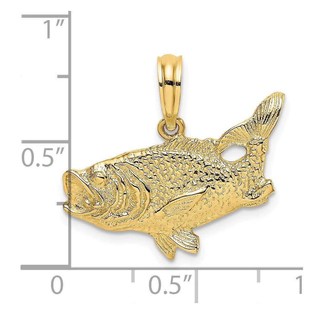 Gold Polished Fish Pendants