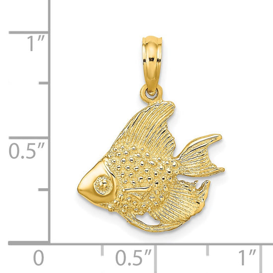 Gold Polished Fish Pendants