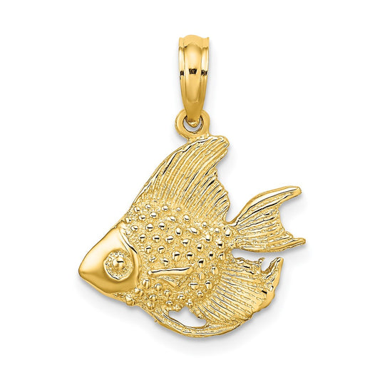 Gold Polished Fish Pendants