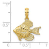 Gold Polished Fish Pendants