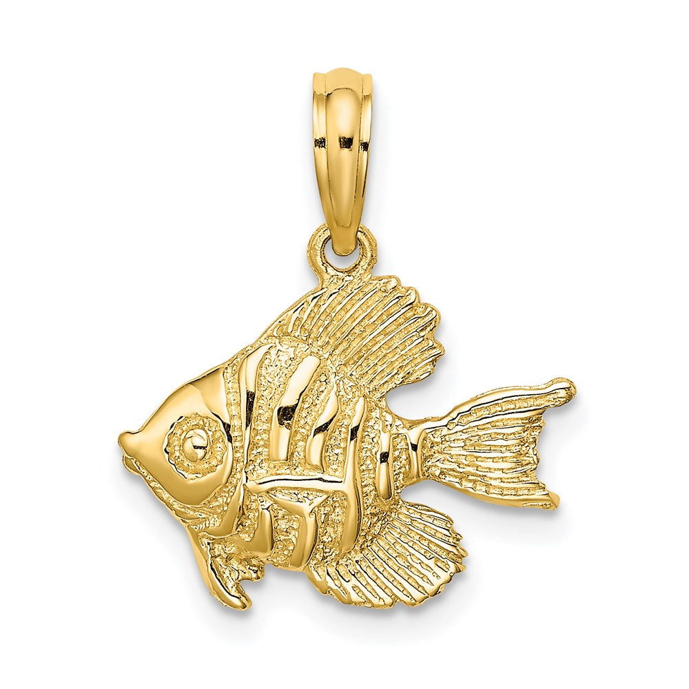 Gold Polished Fish Pendants